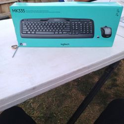 Bran New Wireless Keyboard Logitech Mk335 