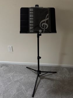 Music stand (with music sheet)
