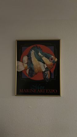 Maui marine art expo framed picture