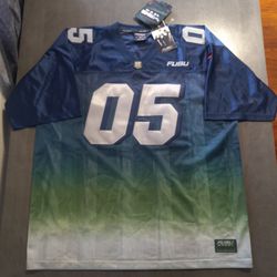 Vintage Y2K Fubu Sports The Collection 05 Mens Jersey Navy/Green Size 2XL NWT