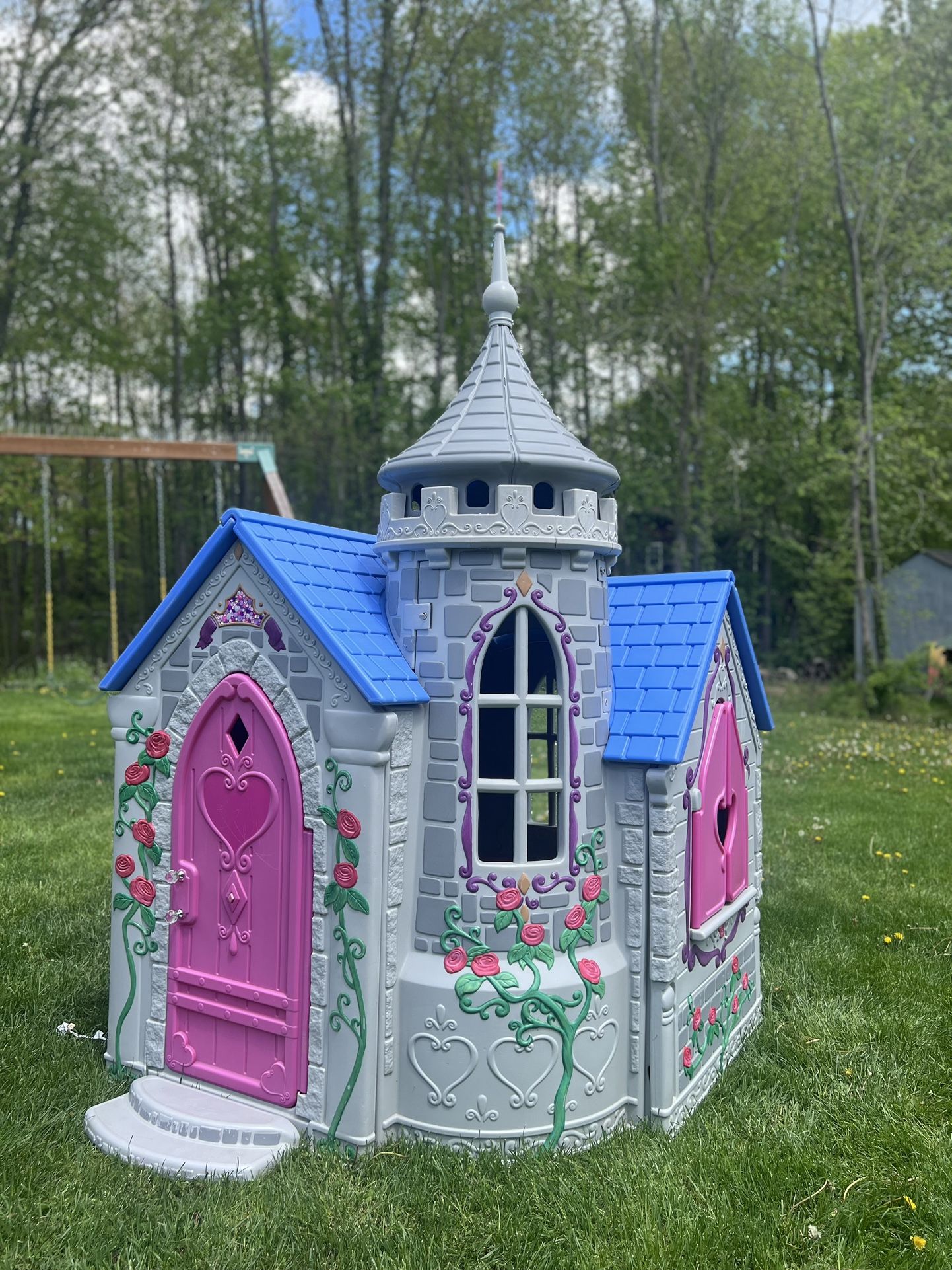 Rare Disney Princess Castle Playhouse Indoor Outdoor
