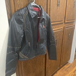 Womens HARLEY DAVIDSON LEATHER JACKET SIZE SM