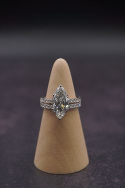 Marquise Shape Lab Diamond Bridal Ring – 14K Gold | 4.74 CTW (LAB)