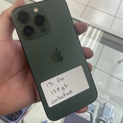 Green 13 Pro Unlocked. Cheap $50 Down W Approval 