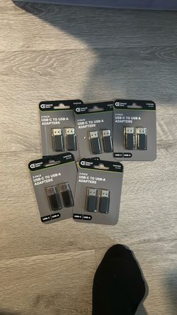 Commercial Electric USB-C to USB-A Adapters 5-Pack