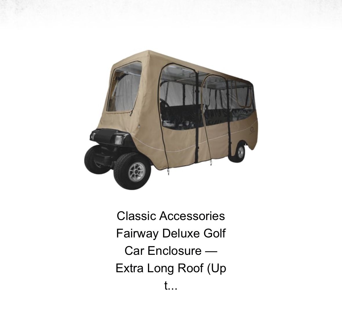 Golf Cart Cover - 6 Passenger Cart
