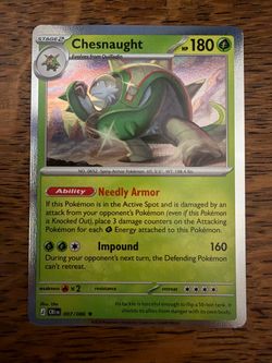 Pokemon Me04: Chaos Rising Holo Rare Chesnaught 007/086