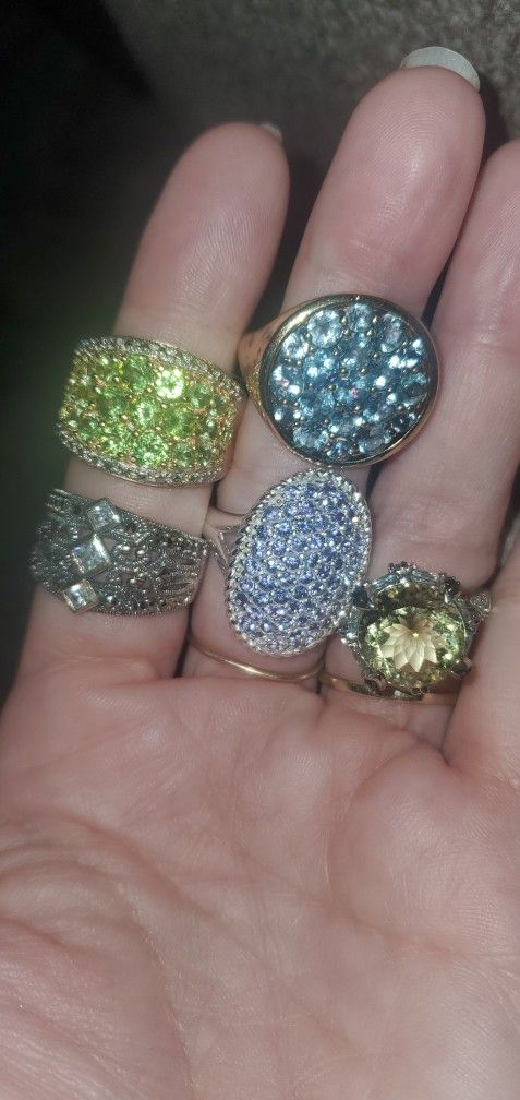 So Many Sterling Silver Rings $35 Each.