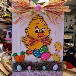 Cute Easter Sign,  1ft. Tall