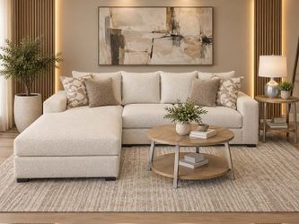 Custom Made Chaise Sectional – Financing Available