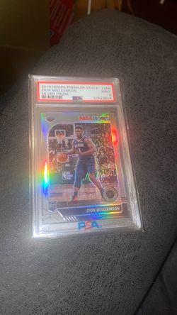 Zion Williamson 2019 Hoops Premium Stock Silver Prizm RC PSA 9