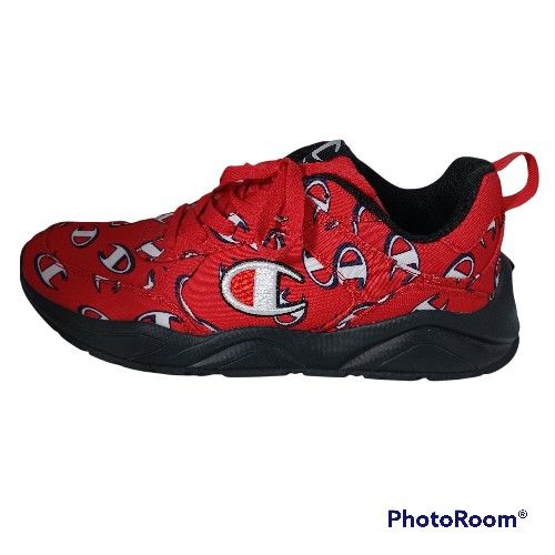 Champion 93Eighteen Repeat C Logo Shoe Sneakers Men Sz 12M Red / Black CM100241M,All Products : American Fashion Style Bags On Sale