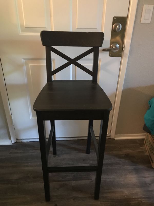 Ikea Ingolf Barstool Black For In West Sacramento Ca Offerup Ikea Ingolf Barstool Black