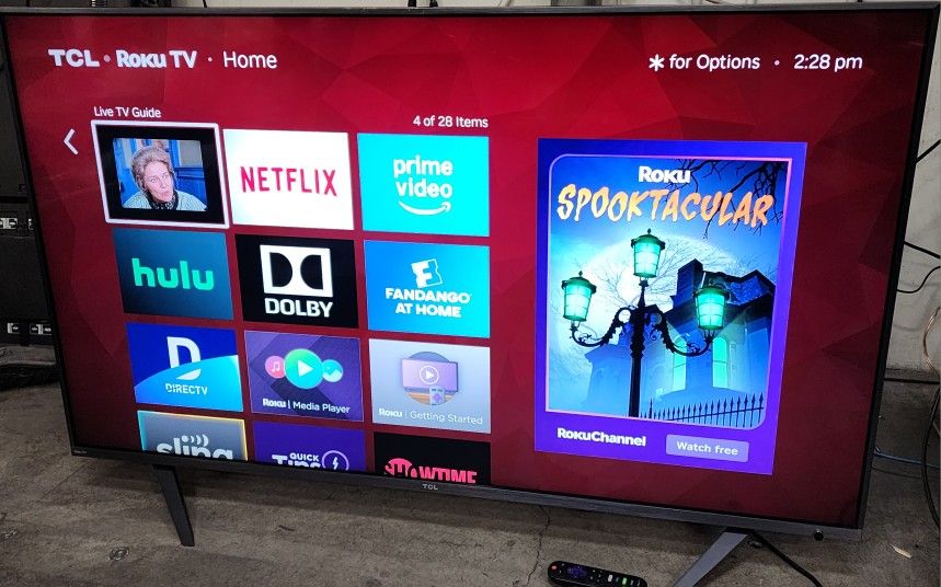 55" 4k UHD HDR Roku Smart LED Tv 2018