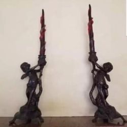 cherub candle holders 