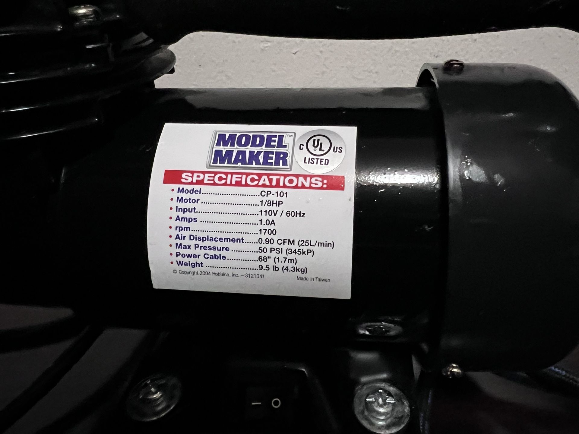 Mini air compressor.