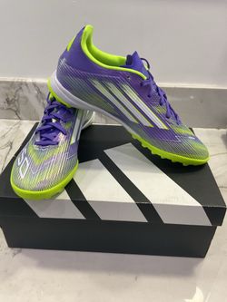 Adidas F50 League TF JH7724 Purple M9.5  W10.5 Futsal Shoes Football Soccer Boots