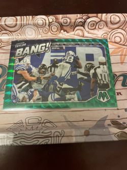 2021 Mosaic Johnathan taylor NFL Bang Green Prizm #B-7 - Indianapolis Colts