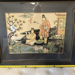 33” x 27” Framed Asian Themed Print