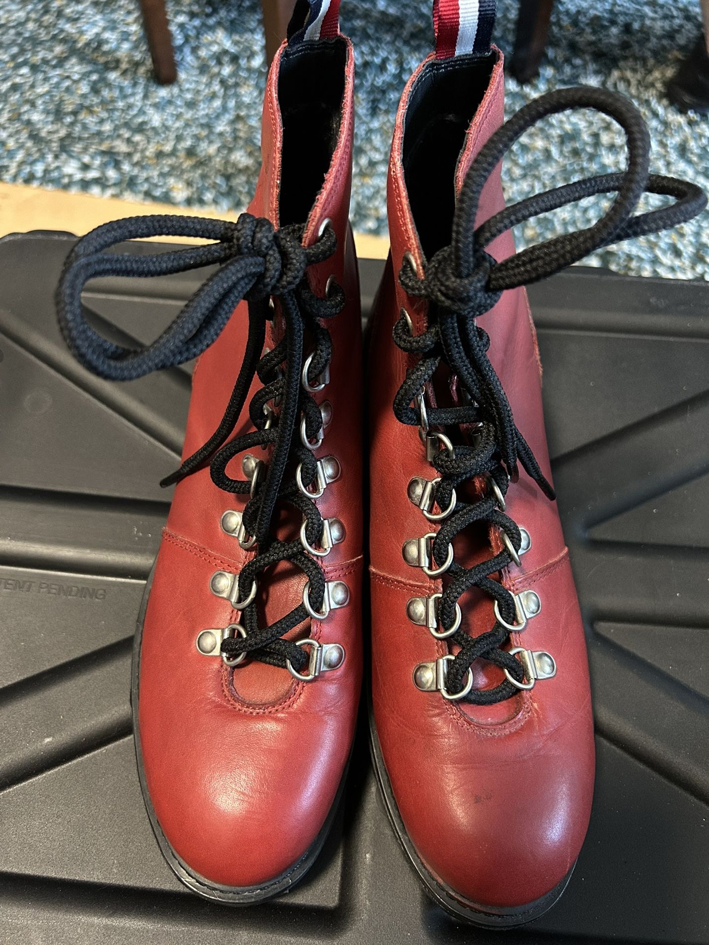 Red High Top Boots