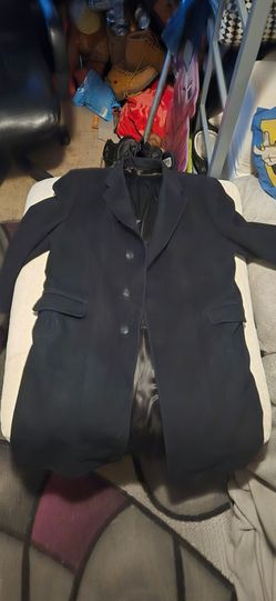 Black Button-Up Blazer/Trench Jacket