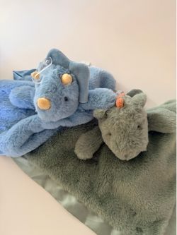 Security Blanket Set 2 Pieces Plush cuddly blanket