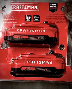 Craftsman 20V Lithium Ion Batteries