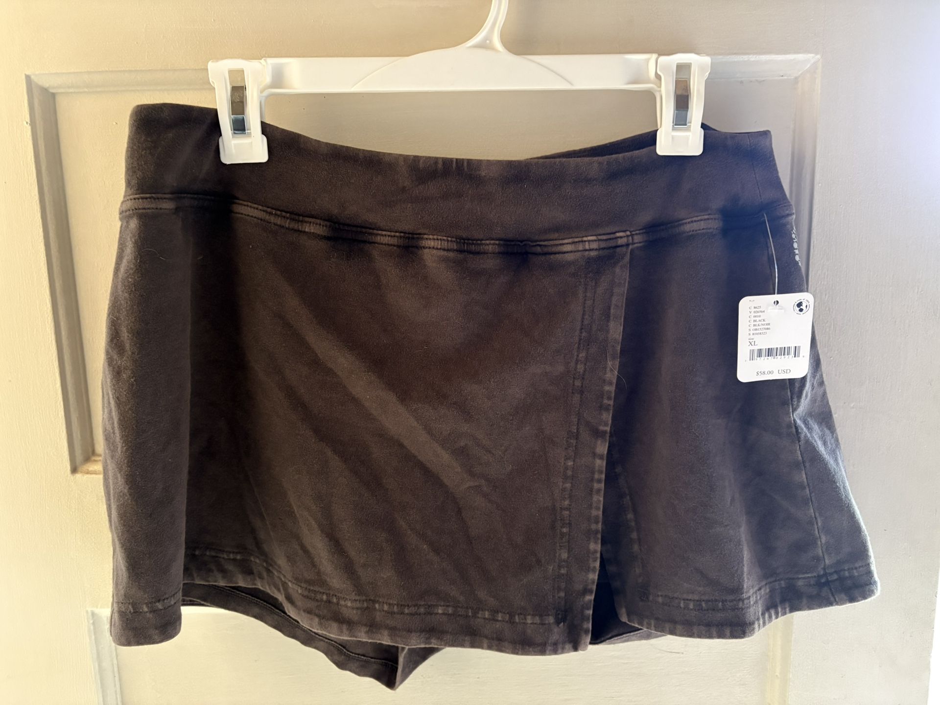 Free People Black Skort
