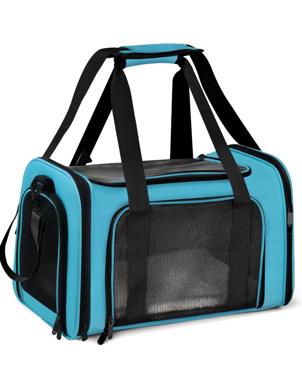 Pet Carrier for Small Medium Cats Puppies up to 15 Lbs, Airline Approved Small Dog Travel Puppy Carrier Soft