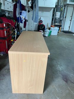 Light Wood Laminate Office Desk