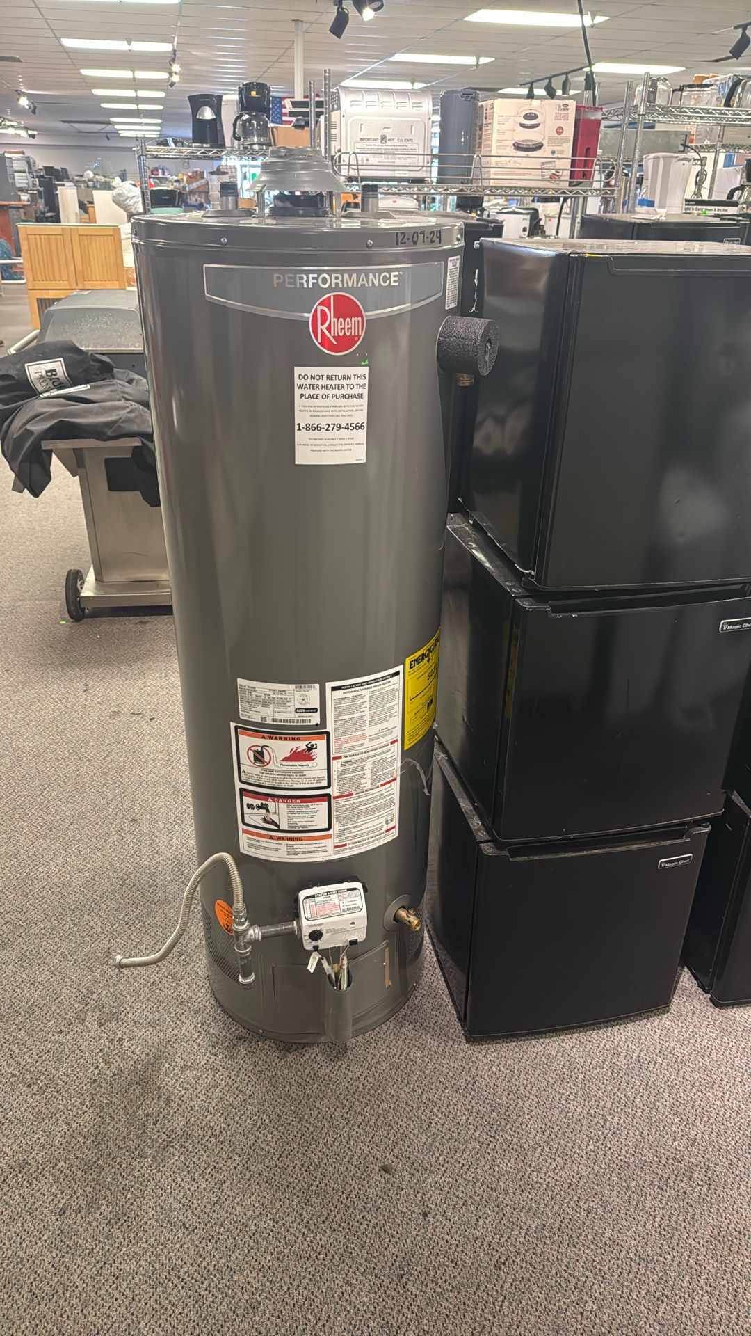 gas water heater.