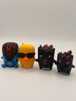 Set of 4 3D Printed Character Figurines sprite Fortnite