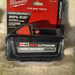 Milwaukee M18 REDLITHIUM HIGH OUTPUT XC6.0 Battery Pack