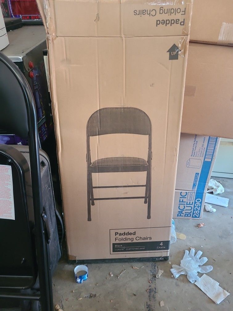 4 Pack Foldable Chair Padded