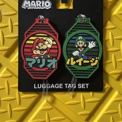 Mario & Luigi Luggage Tags