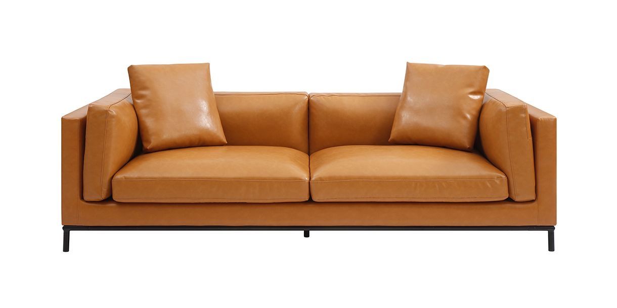 Gavin Tan Leather Couch modani furniture Originally 2390 for Sale in San Diego CA OfferUp