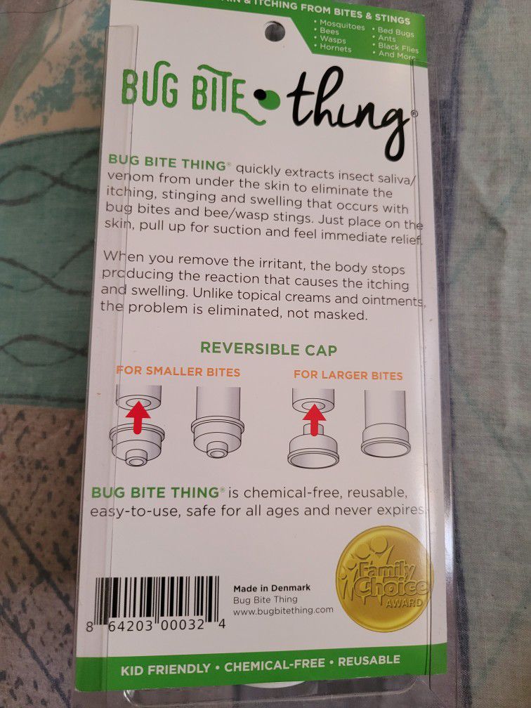 BUG BITE THING Suction Tool, Poison Remover - Bug Bites and Bee/Wasp  Stings, Natural Insect Bite New for Sale in Williston Park, NY - OfferUp