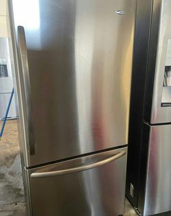 Amana Bottom Freezer Stainless Steel