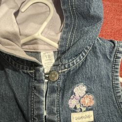 Denim Dress With Hoodie