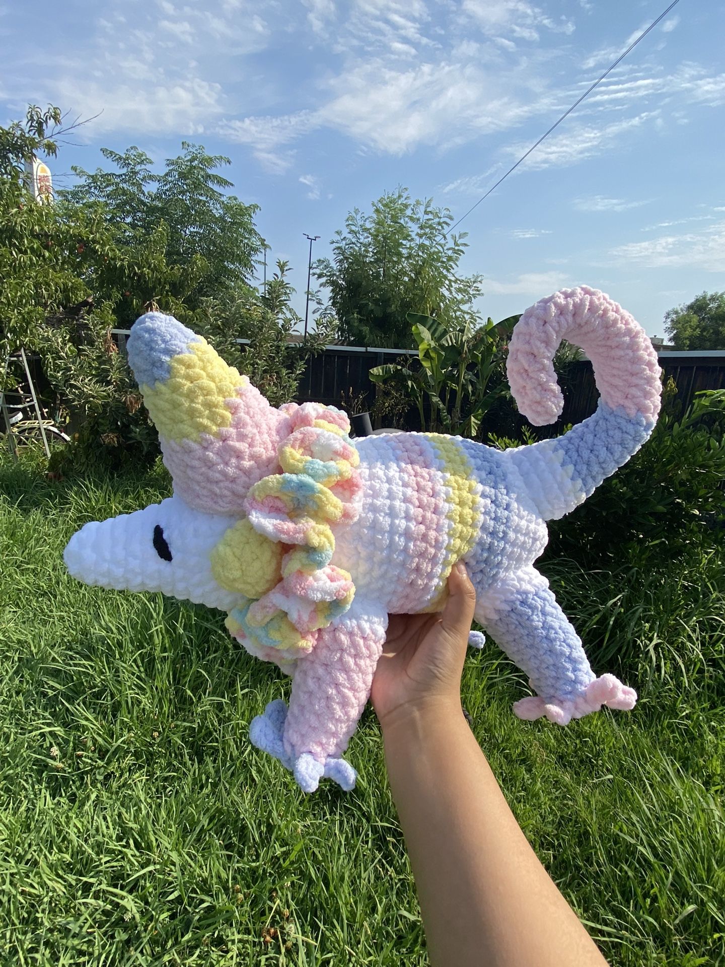 Crochet Circus Clown Possum
