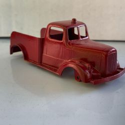 Tootsietoy Vintage Diecast Red 5-in Mack Tow Wrecker Truck Body Shell from 1950s