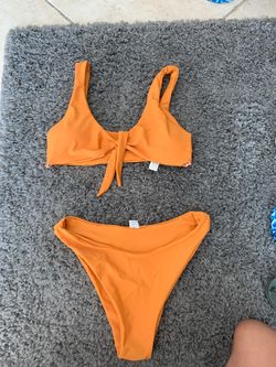 orange bikini