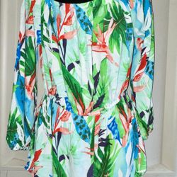 Forever 21 Long Sleeved Off shoulder Shorts Romper 
