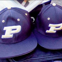 (2) NEW Game Gametek II Stretch-Fit Purdue Boilermakers Cap - TPX; Performance Headwear by The Game Pro; Fabric functions are Rapid Absorption
