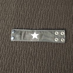 Handmade Leather Star Bracelet with Hidden Pocket 