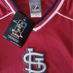 MLB BASEBALL ⚾️ ST LOUIS CARDINALS LARGE JERSEY  STITCHED IN  FANTASTIC CONDITION WITH TAGS  ONLY $20