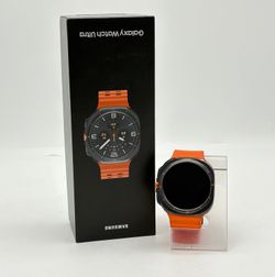 Samsung Galaxy Watch Ultra Orange Band Untested Does Not Power On For Parts