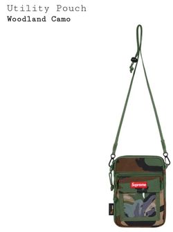 DS SUPREME SS19 UTILITY POUCH WOODLAND CAMO for Sale