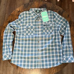 DSG Womens Plaid Button Up XL