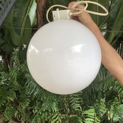 Vintage Mid Century Large Glass Globe Light
